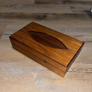 MCM Wood Tissue Box